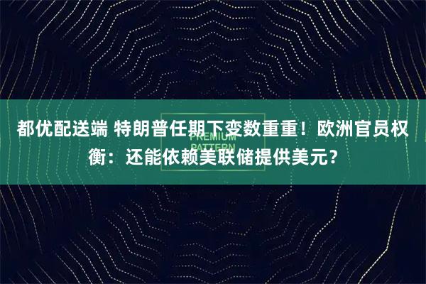 都优配送端 特朗普任期下变数重重！欧洲官员权衡：还能依赖美联储提供美元？