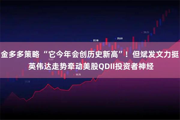 金多多策略 “它今年会创历史新高”！但斌发文力挺 英伟达走势牵动美股QDII投资者神经